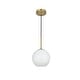 preview thumbnail 4 of 9, Elegant Lighting Baxter Single Light 8" Wide Mini Pendant with Frosted
