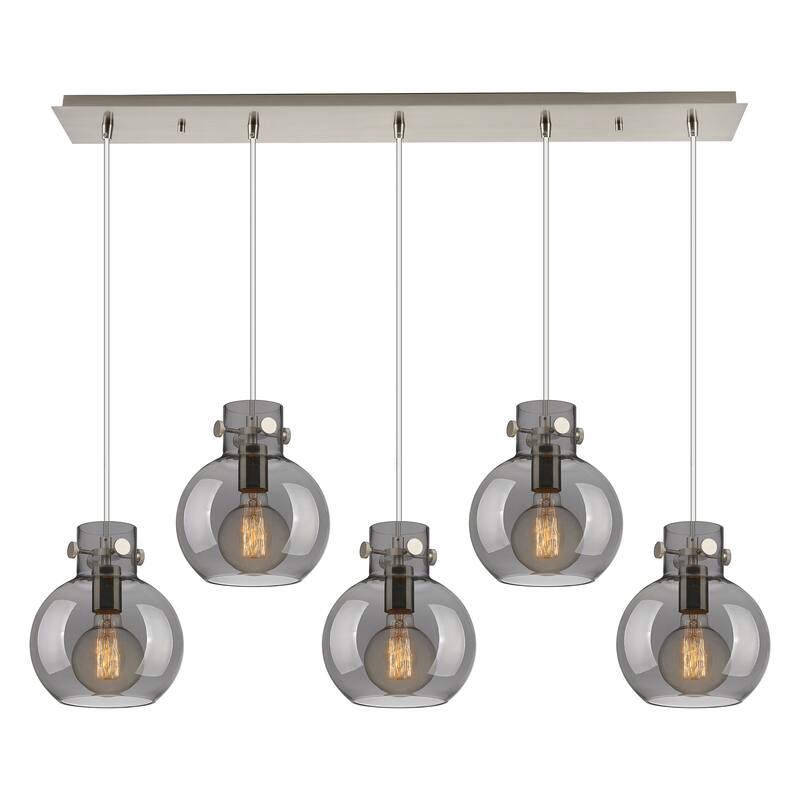 Innovations Lighting Newton Sphere - 5 Light 8" Cord Hung Linear Pendant
