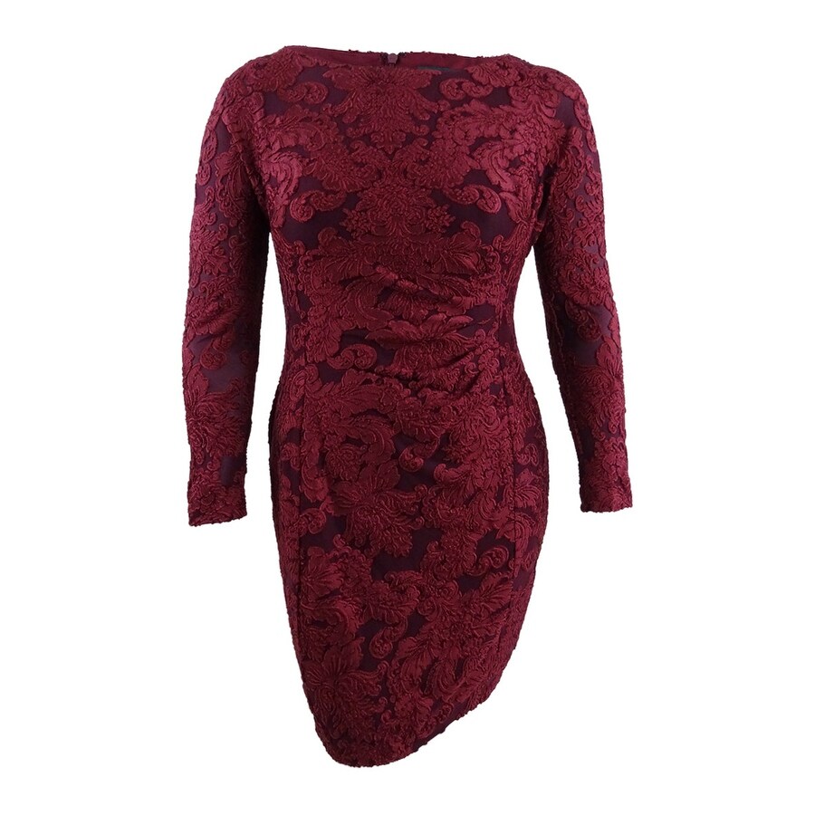 ralph lauren red velvet dress
