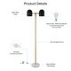 preview thumbnail 22 of 23, Estefani 6ft Power Cord, Foot Switch, 2 Lights Floor Lamp