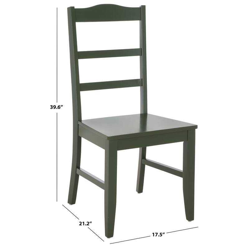SAFAVIEH HOME Svetlana Ladder Back Side Chair - 18"W x 21"D x 40"H