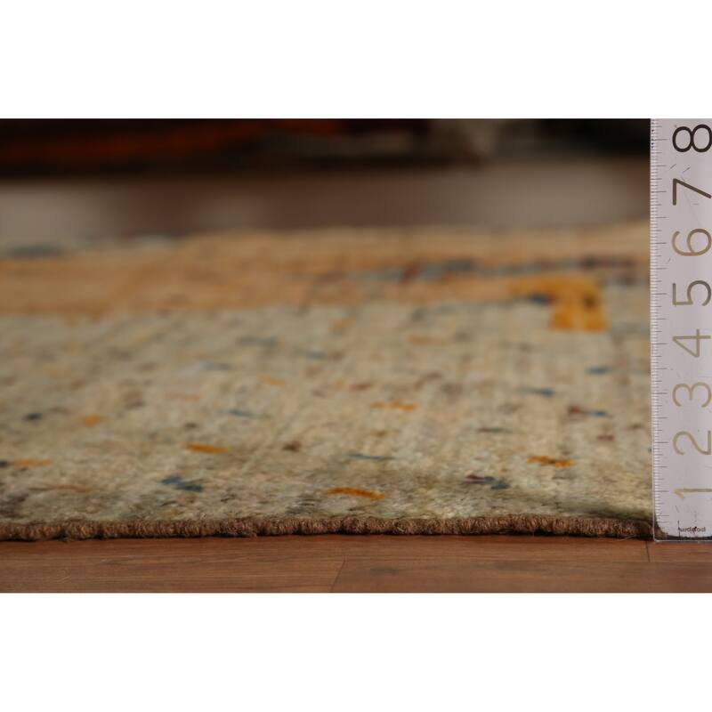 Multi-Color Moroccan Oriental Area Rug Hand-Knotted Wool Carpet - 6'2" x 9'8"