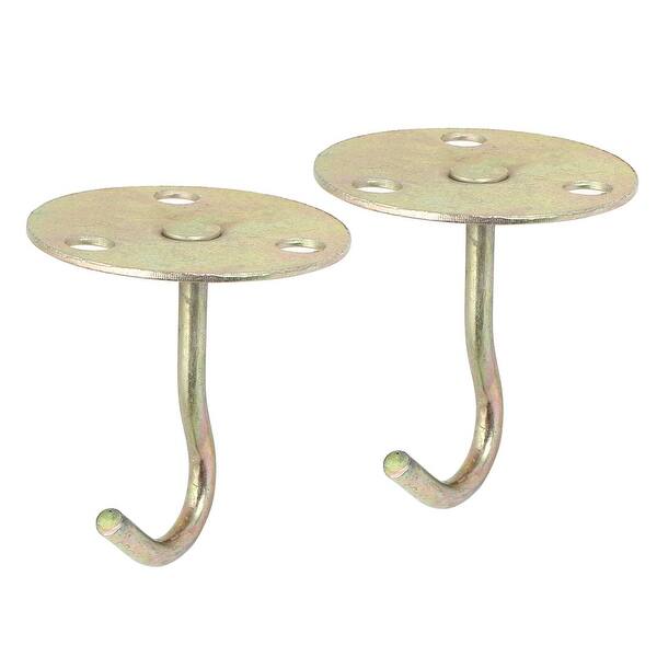 House Round Base Ceiling Fan Light Fixture Opened Hook Hanger 76mm Height 2pcs