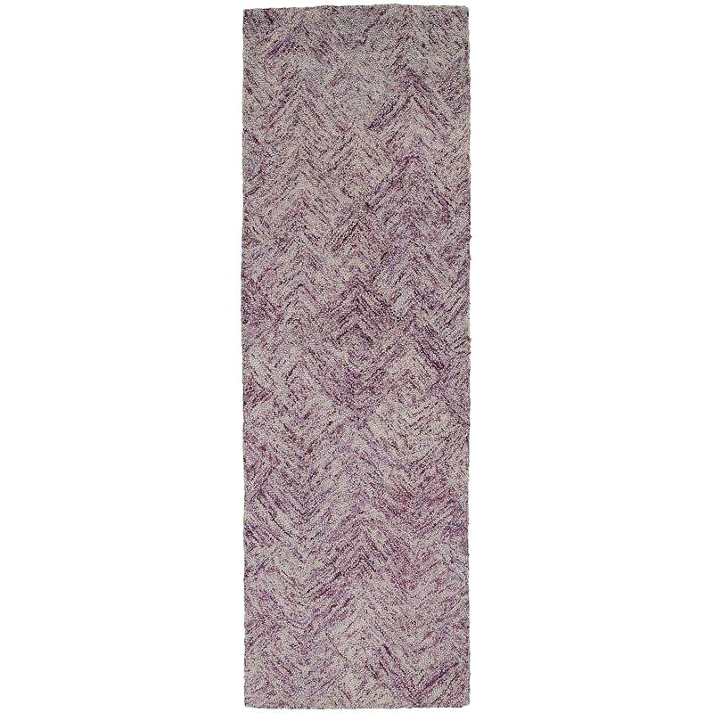 Style Haven Colorscape Handmade Loop Pile Faded Diamond Wool Rug