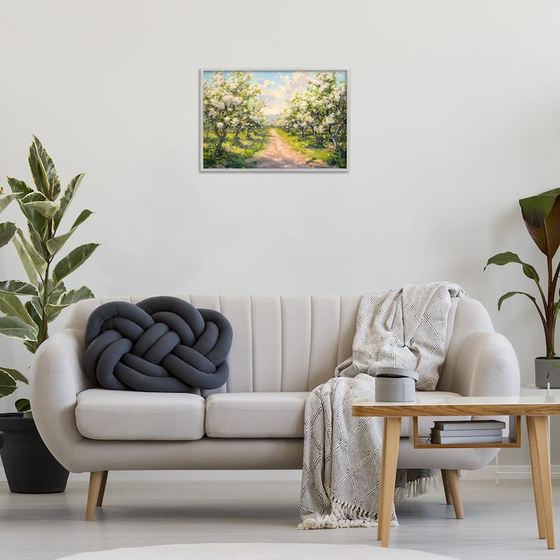 Stupell Path Through Flowering Trees Framed Giclee Art Design By LSR Creative Studio