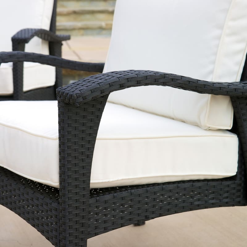 Honolulu Outdoor 4-pc. Cushioned Wicker Seating Set by Christopher Knight Home
