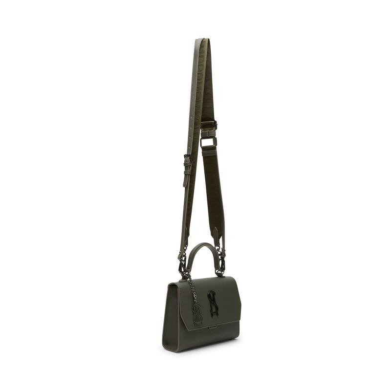 Steve Madden Blattuca Crossbody Satchel Bag - Olive
