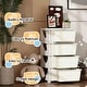 preview thumbnail 25 of 25, Qaba 4 Tier Kids Storage Unit, 4 Drawer Chest Toy Organizer Plastic Bins for Kids Bedroom Nursery Kindergarten Living Room