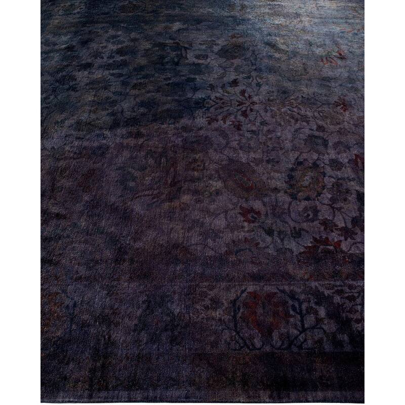 Fine Vibrance, One-of-a-Kind Hand-Knotted Area Rug - Gray, 8' 3" x 10' 5" - 8' 3" x 10' 5"