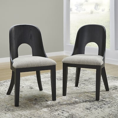 Signature Design by Ashley Rowanbeck Black/Gray Single Dining Chair - 20" W x 23.5" D x 34.5" H