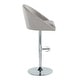 preview thumbnail 29 of 84, Porch & Den Livesey High Back Adjustable Bar Stool with Rounded T Footrest (Set of 2)