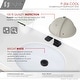 preview thumbnail 4 of 10, STYLISH Porcelain Oval 19.5 inches Undermount Ceramic Bathroom Sink with Overflow