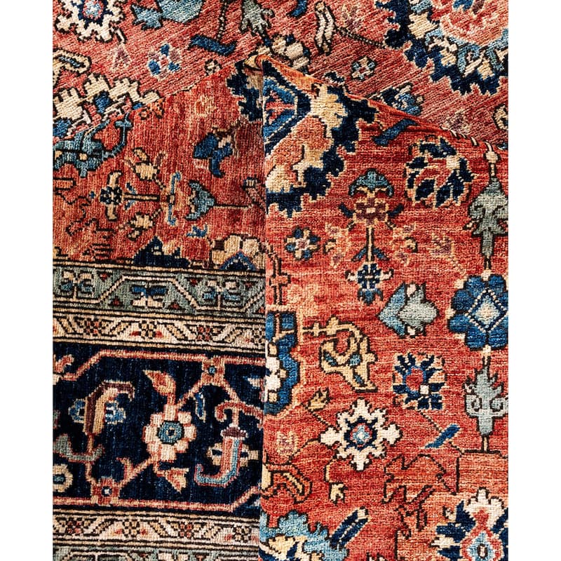 Serapi One-of-a-Kind Hand-Knotted Area Rug - Red - 9' 3" x 11' 10"