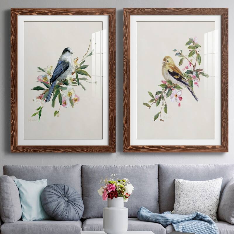 Spring Song Gray Jay-Premium Framed Print - Ready to Hang