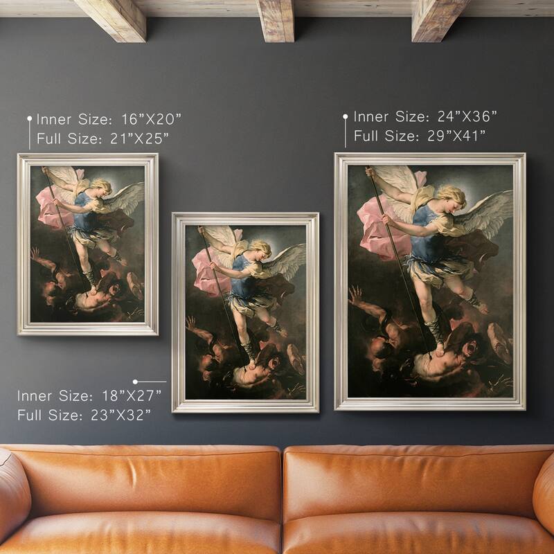 St. Michael Premium Framed Canvas- Ready to Hang