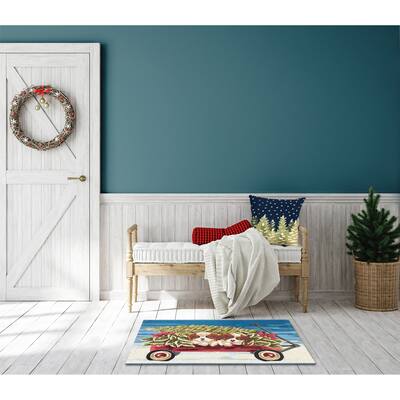 Liora Manne Esencia Wagon Wonderland Indoor/Outdoor Mat