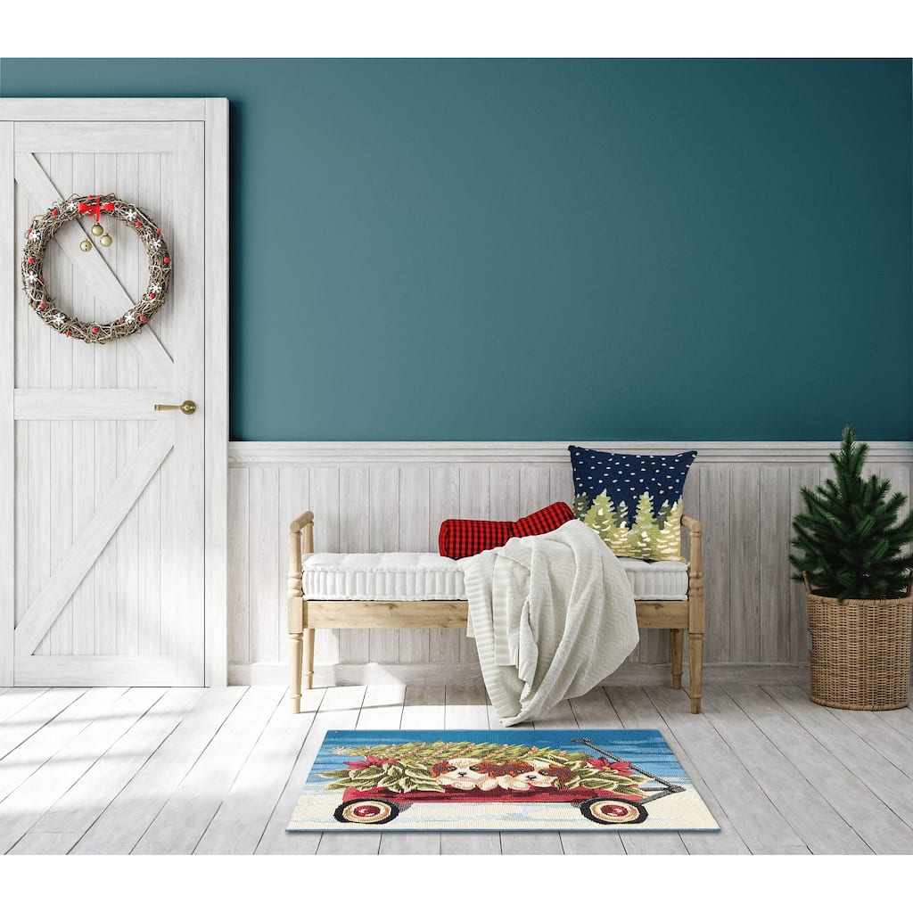 Liora Manne Esencia Wagon Wonderland Indoor/Outdoor Mat