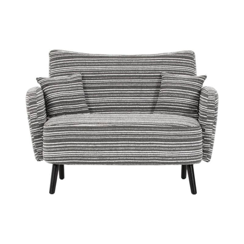 Modern style two seater sofa with ultra comfortable armrests