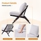 preview thumbnail 9 of 27, Modern Minimalist Solid Wood Lounge Chair