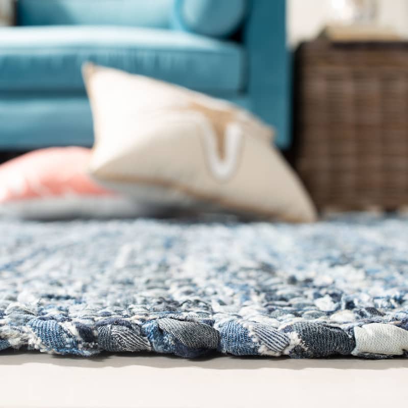 SAFAVIEH Handmade Montauk Leopold Stripe Casual Geometric Cotton Rug