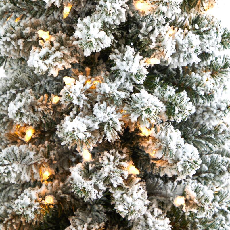 5.5' Artificial Christmas Tree with 200 Lights in Decorative Urn