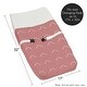 preview thumbnail 5 of 4, Sweet Jojo Designs Mauve Pink Boho Arrow Girl Changing Pad Cover Dark Rose Ivory Modern Bohemian Farmhouse Shabby Chic Designer
