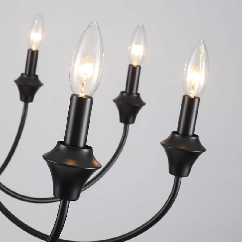 8-Light 28.34 in. Traditional Chandelier for Kitchen Living Room