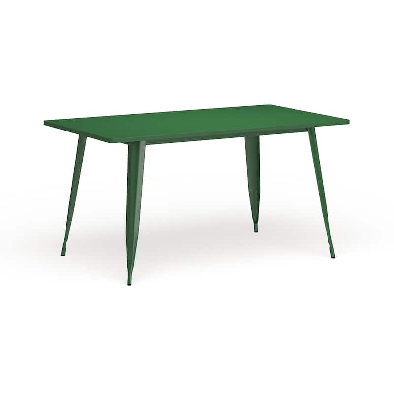 31.5" x 63" Rectangular Metal Indoor-Outdoor Table - Industrial Table - 31.5"W x 63"D x 29.5"H
