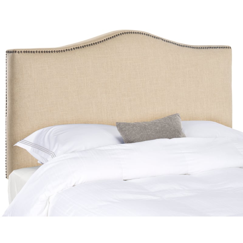 SAFAVIEH Ashlie Upholstered Camelback Headboard