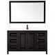 preview thumbnail 61 of 71, Daria 60 Inch Single Vanity, Cultured Marble Top, 58 Inch Mirror
