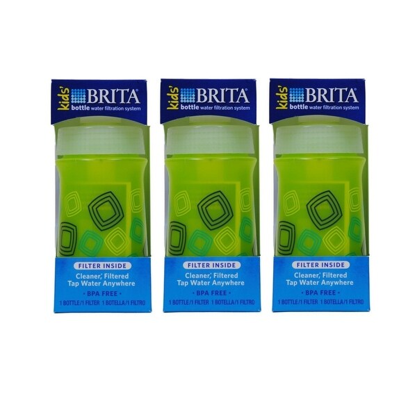 Brita Kids' Bottle Water Filtration System, Green