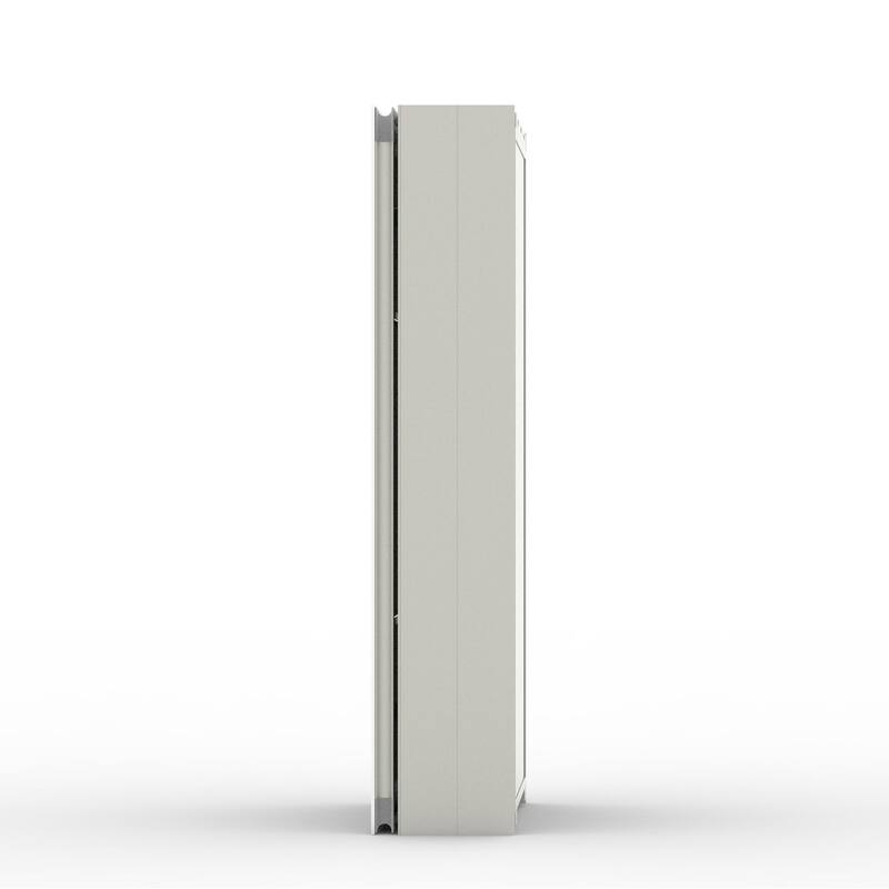 12" x 24" Rectangular Aluminum Surface Mount Medicine Cabinet with Mirror and Shelves