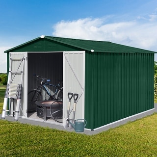 Metal Garden Sheds 10ft×8ft Outdoor Storage Sheds - Bed Bath & Beyond ...