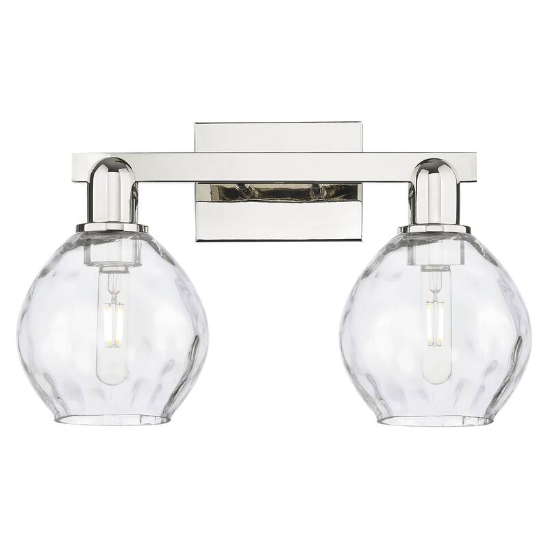 Innovations Lighting Endless Possibilities Arcadia - Waverly - 2 Light 17" Bath Vanity Light - Polished Nickel