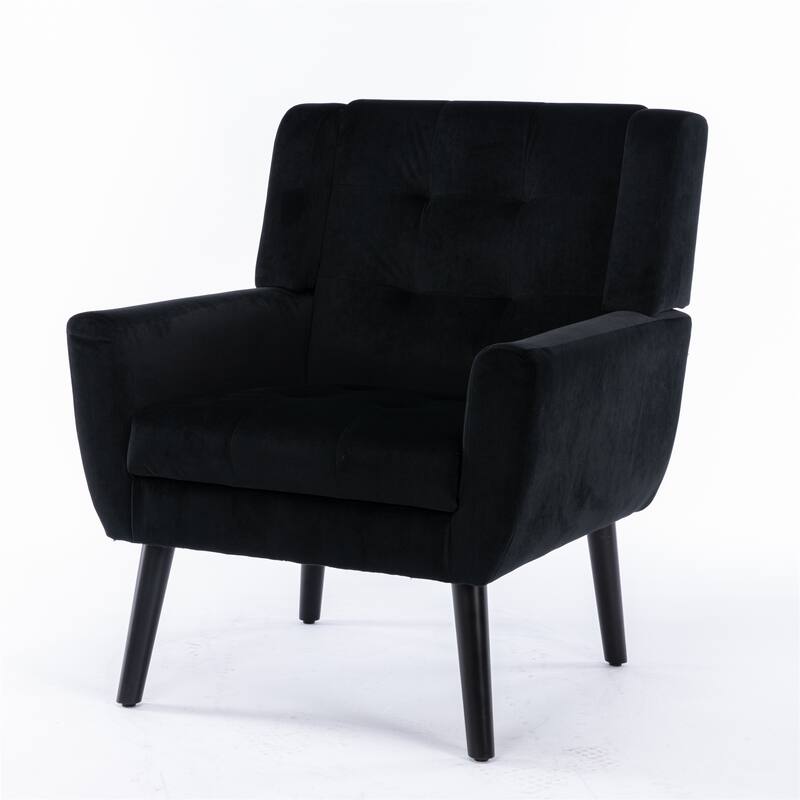 Modern Soft Velvet Material Ergonomics Accent Chair