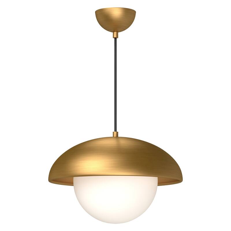Alora Lighting PD522016OP Rubio 16" Wide Pendant with Opal Glass Shade