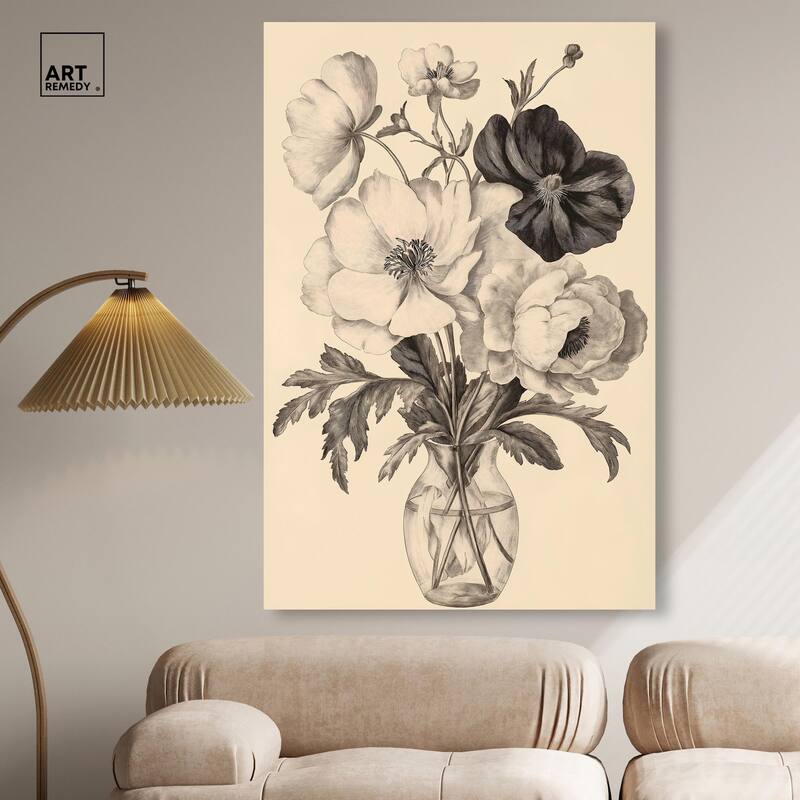 Herbarium's Hush II Canvas by Art Remedy, Gallery Wrapped