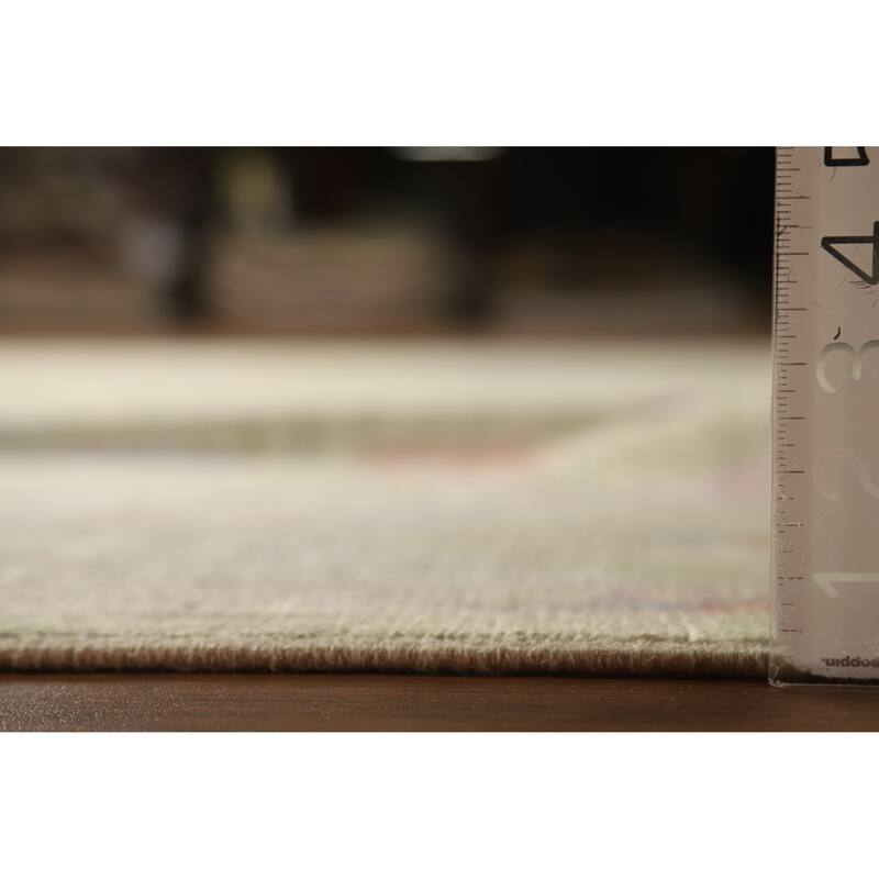 Hand Knotted Oriental 100% Wool Carpet Transitional All-Over Green Oushak Area Rug - 12' 5'' X 9' 3''