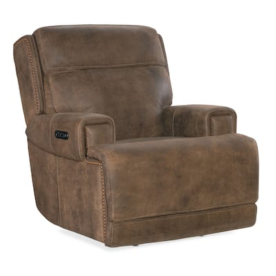 Hooker Furniture SS762-PHZ1 Wheeler 39" Wide Leather Recliner Chair