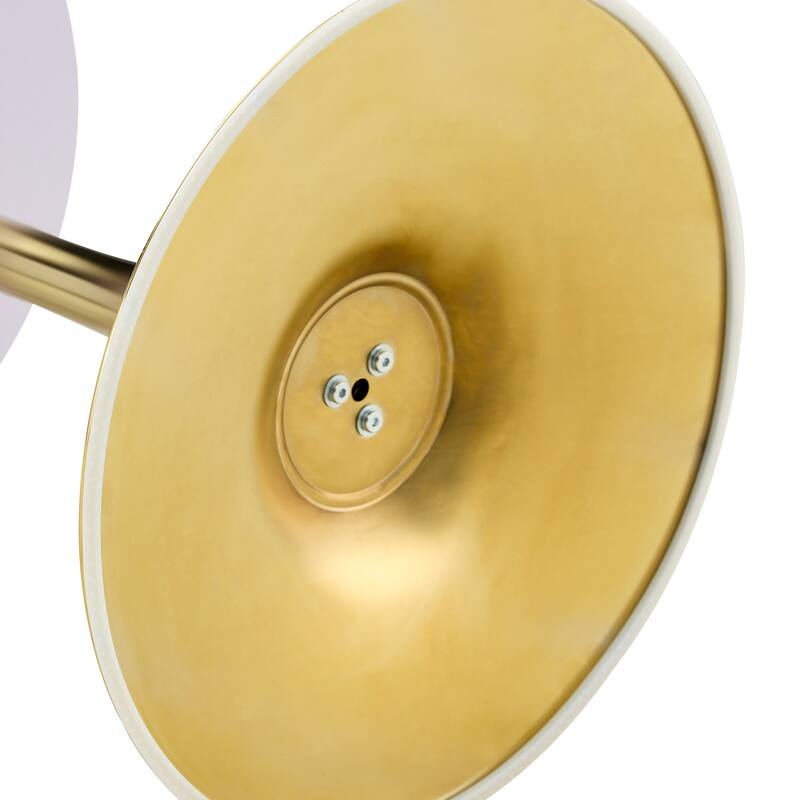 Round Thickened Table Top Coffee Table, Metal Pedestal Side Table Modern Bistro Table