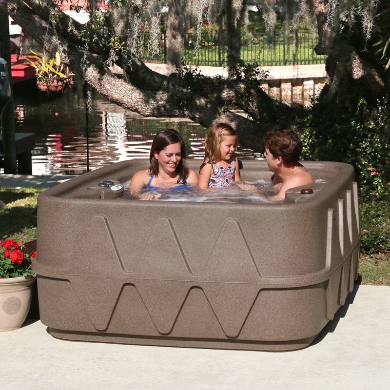 AquaRest Select 400 4-Person Spa with 20 SS Jets and LED Waterfall