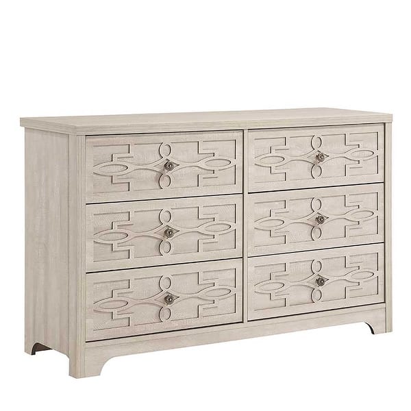 dusty grey oak dresser Aspen Dusty Gray Oak 6 Drawer Dresser
