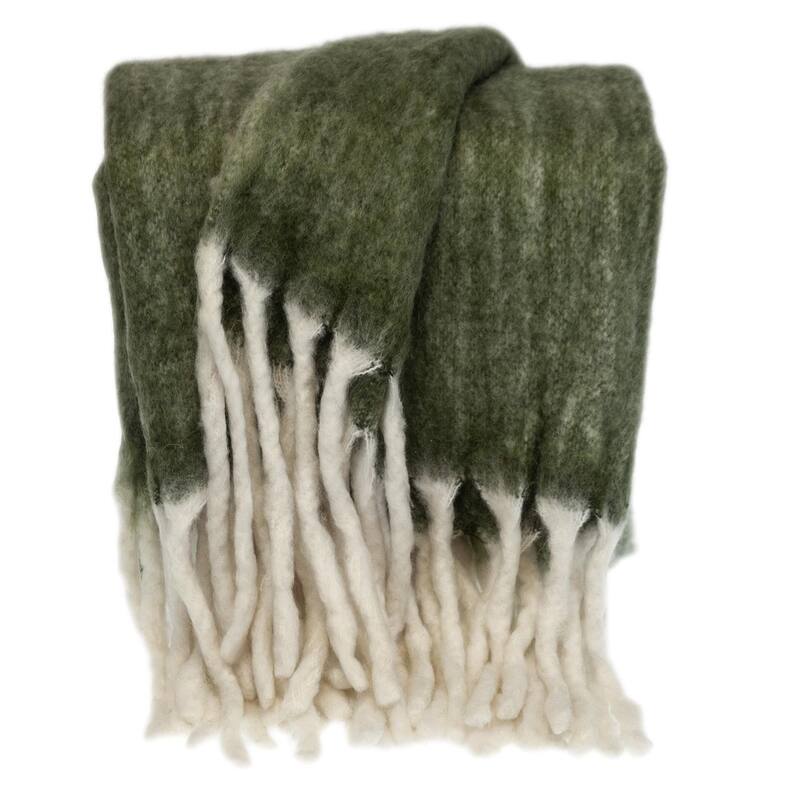 Super Soft Gray Soft Solid Color Handloomed Throw Blanket