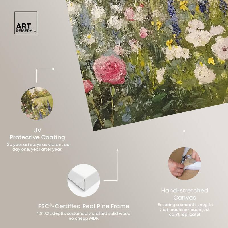Floral Farmhouse II Canvas by Art Remedy, Gallery Wrapped