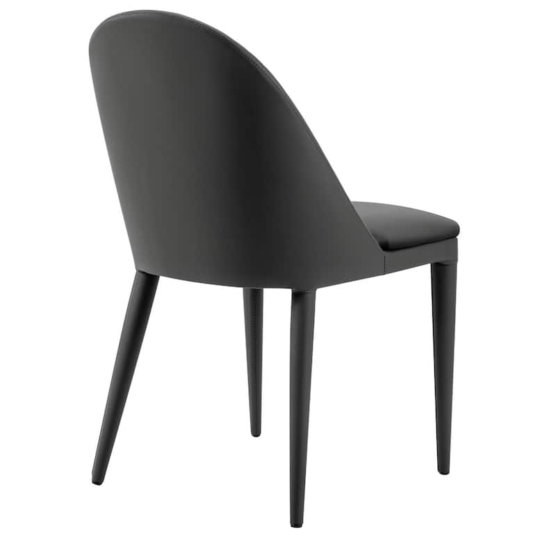 Fully Assembled Microfiber Leather Upholstered Dining Chairs, Set of 2 - 22.44"D x 18.5"W x 32.28"H