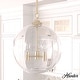preview thumbnail 1 of 8, Hunter High Oaks 14-inch 3-Light Pendant - Kitchen Island, Dining Room, Entry - Contemporary, Transitional Palm Gold