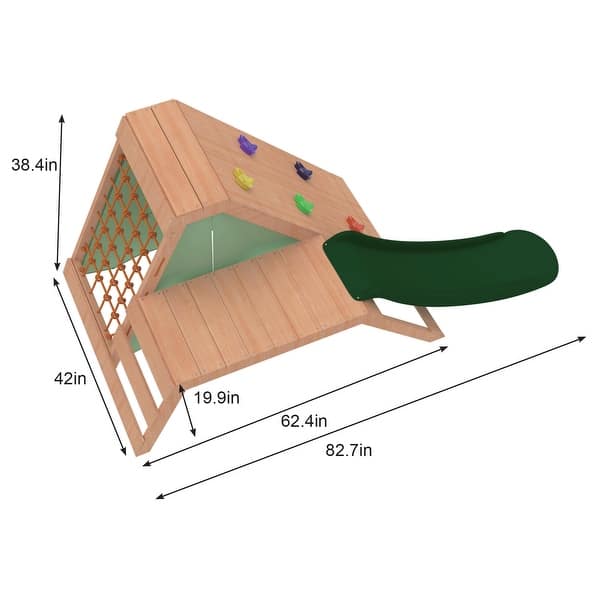 Palm - 5-in-1 Outdoor and Indoor Playground Playset - Natural