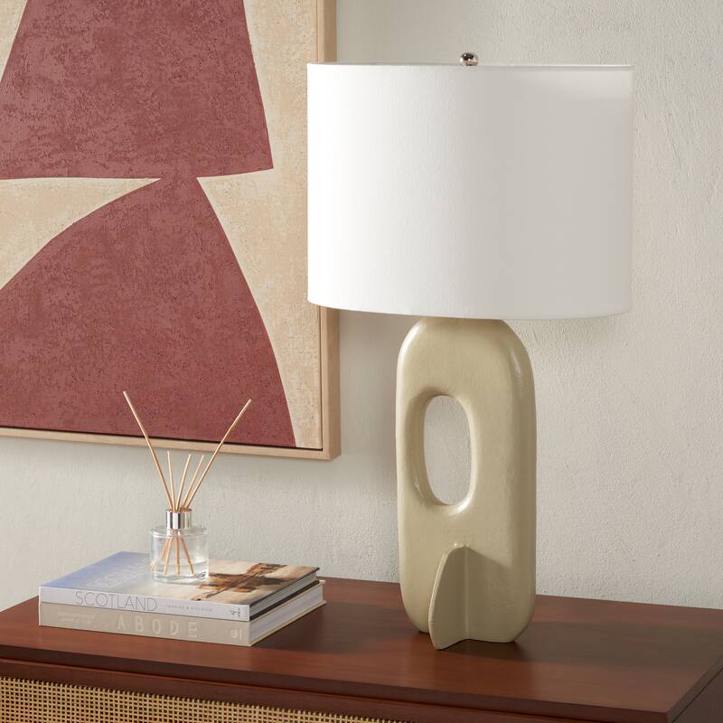 SAFAVIEH Lighting Corianna 27" Modern & Contemporary Table Lamp - 16" W x 10" D x 27" H - 16Wx10Dx27H