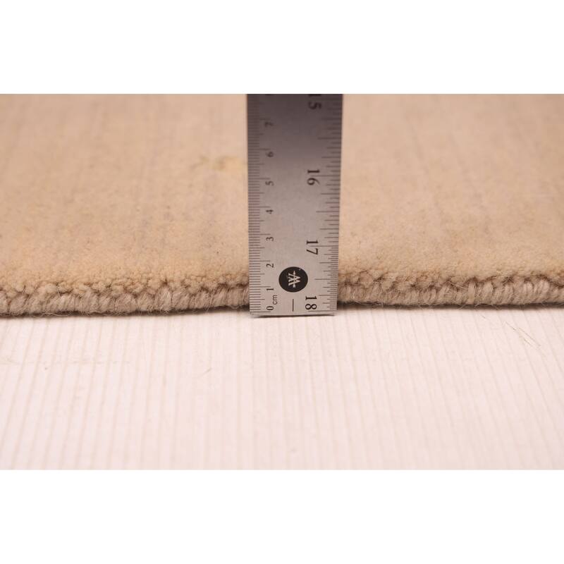 ECARPETGALLERY Hand Loomed Kashkuli Gabbeh Beige Wool Rug - 5'8 x 8'0
