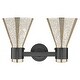 preview thumbnail 21 of 46, Innovations Lighting Downtown Urban - Lawton Cone - 2 Light 16" Wall-Mounted Bath Vanity Light